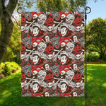 Halloween Monsters Pattern Print Garden Flag