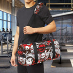 Halloween Monsters Pattern Print Gym Bag