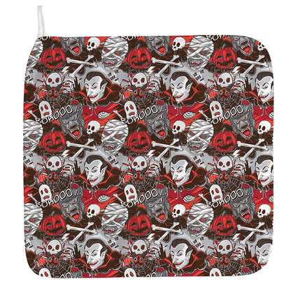 Halloween Monsters Pattern Print Hand Towel