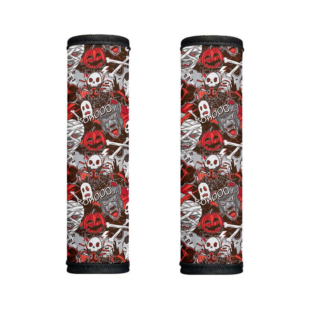 Halloween Monsters Pattern Print Handle Covers