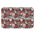 Halloween Monsters Pattern Print Indoor Door Mat
