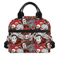 Halloween Monsters Pattern Print Insulated Lunch Bag