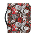 Halloween Monsters Pattern Print Leather Bible Cover