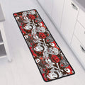 Halloween Monsters Pattern Print Long Kitchen Mat