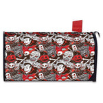 Halloween Monsters Pattern Print Mailbox Cover