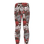 Halloween Monsters Pattern Print Men's leggings