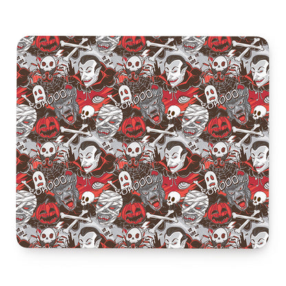 Halloween Monsters Pattern Print Mouse Pad
