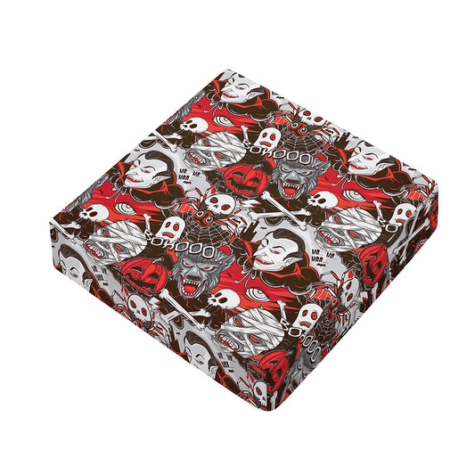 Halloween Monsters Pattern Print Outdoor Seat Cushion Cover