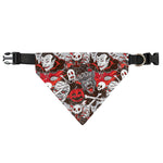 Halloween Monsters Pattern Print Over The Collar Dog Bandana