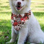Halloween Monsters Pattern Print Over The Collar Dog Bandana
