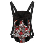 Halloween Monsters Pattern Print Pet Carrier Backpack