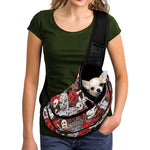 Halloween Monsters Pattern Print Pet Sling Carrier