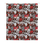 Halloween Monsters Pattern Print Polyester Shower Curtain