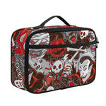 Halloween Monsters Pattern Print Portable Lunch Bag