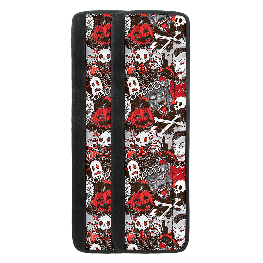 Halloween Monsters Pattern Print Refrigerator Handle Covers