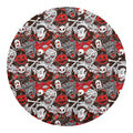 Halloween Monsters Pattern Print Round Blanket