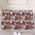 Halloween Monsters Pattern Print Rubber Doormat