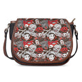 Halloween Monsters Pattern Print Saddle Bag