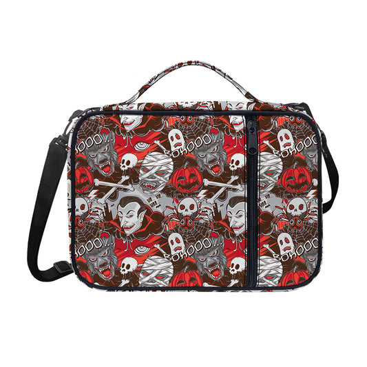 Halloween Monsters Pattern Print Shoulder Strap Bible Bag