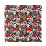 Halloween Monsters Pattern Print Silk Bandana
