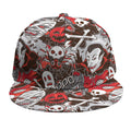 Halloween Monsters Pattern Print Snapback Cap