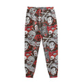 Halloween Monsters Pattern Print Sweatpants