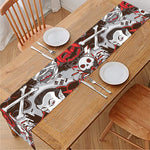 Halloween Monsters Pattern Print Table Runner