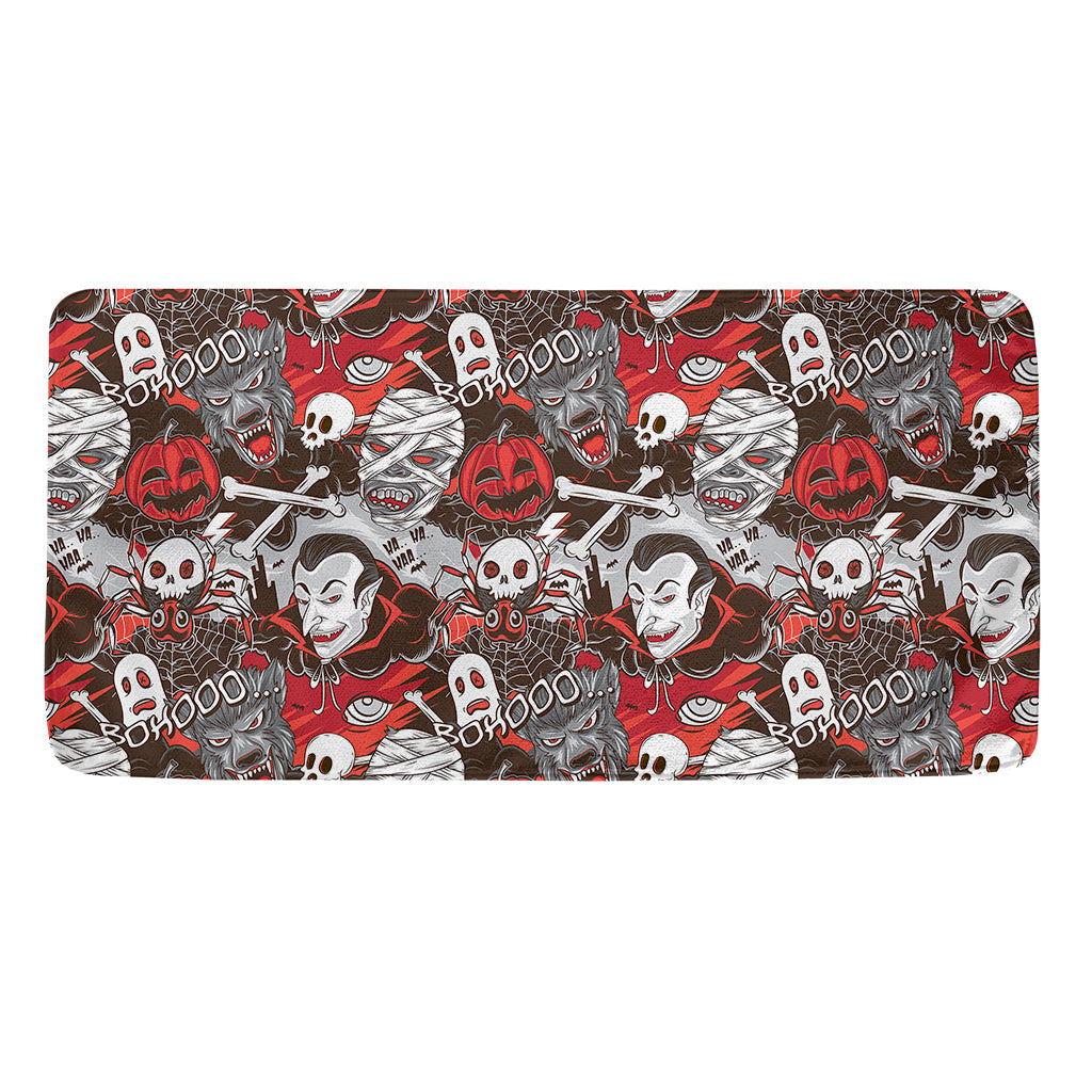 Halloween Monsters Pattern Print Towel