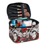 Halloween Monsters Pattern Print Travel Makeup Bag