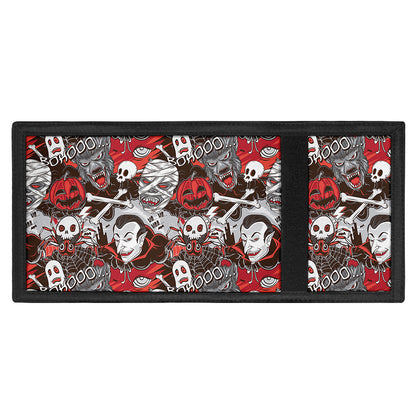 Halloween Monsters Pattern Print Trifold Wallet