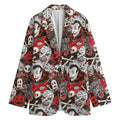 Halloween Monsters Pattern Print Women's Blazer