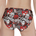 Halloween Monsters Pattern Print Women's Panties
