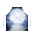 Halloween Moonlight Print Adjustable Apron