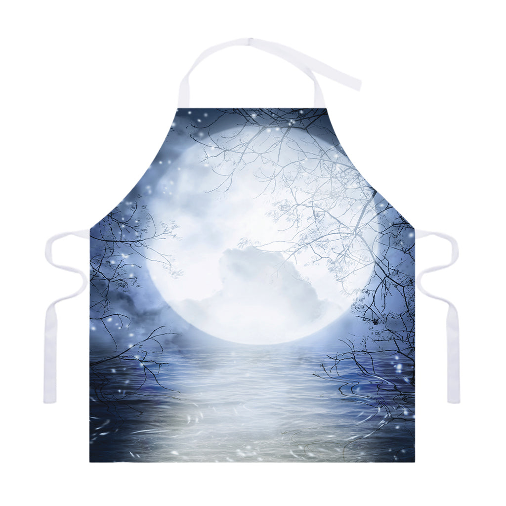 Halloween Moonlight Print Adjustable Apron