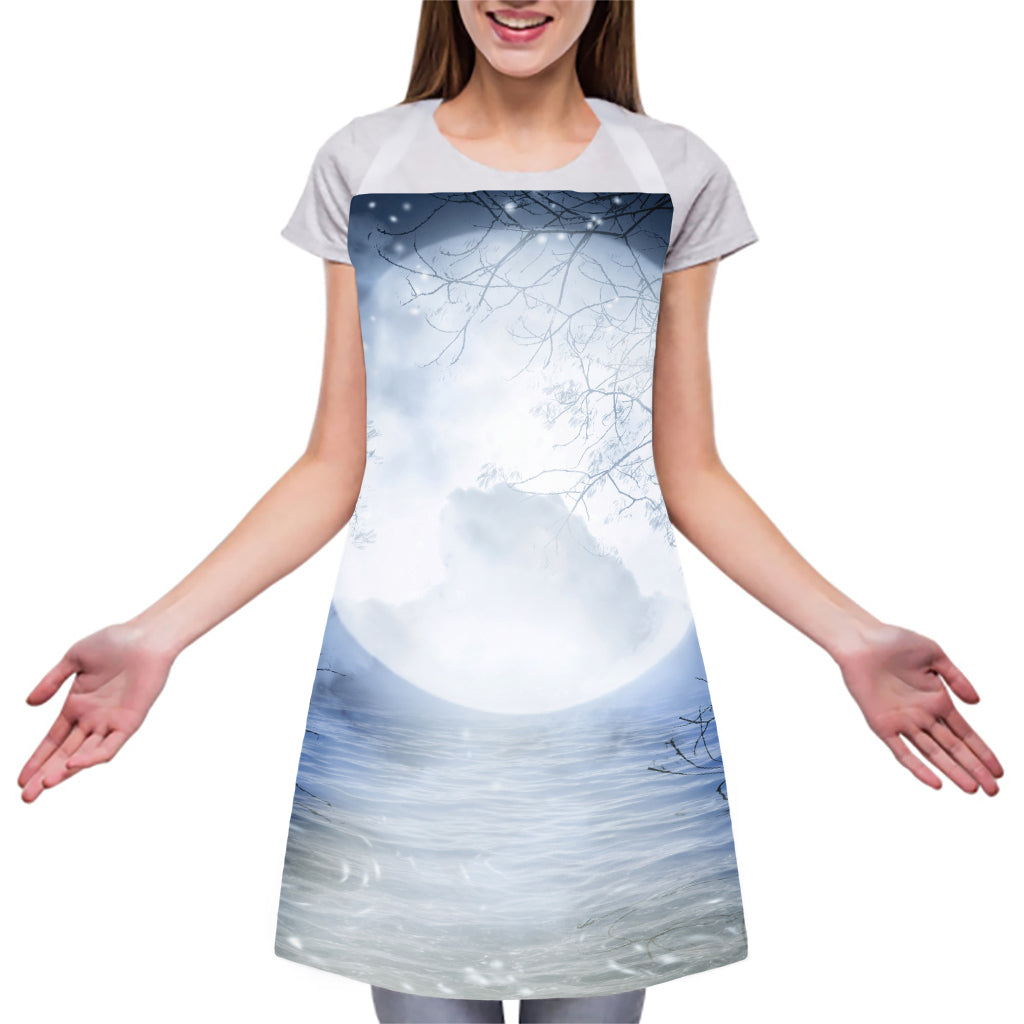 Halloween Moonlight Print Adjustable Apron