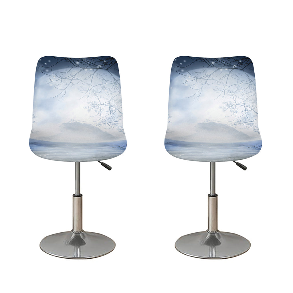 Halloween Moonlight Print Bar Stool Covers
