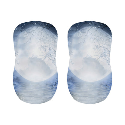 Halloween Moonlight Print Bar Stool Covers