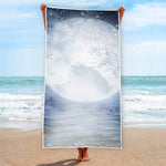 Halloween Moonlight Print Beach Towel