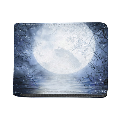 Halloween Moonlight Print Bifold Wallet