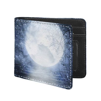 Halloween Moonlight Print Bifold Wallet