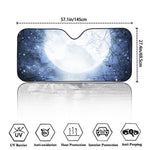 Halloween Moonlight Print Car Windshield Sun Shade