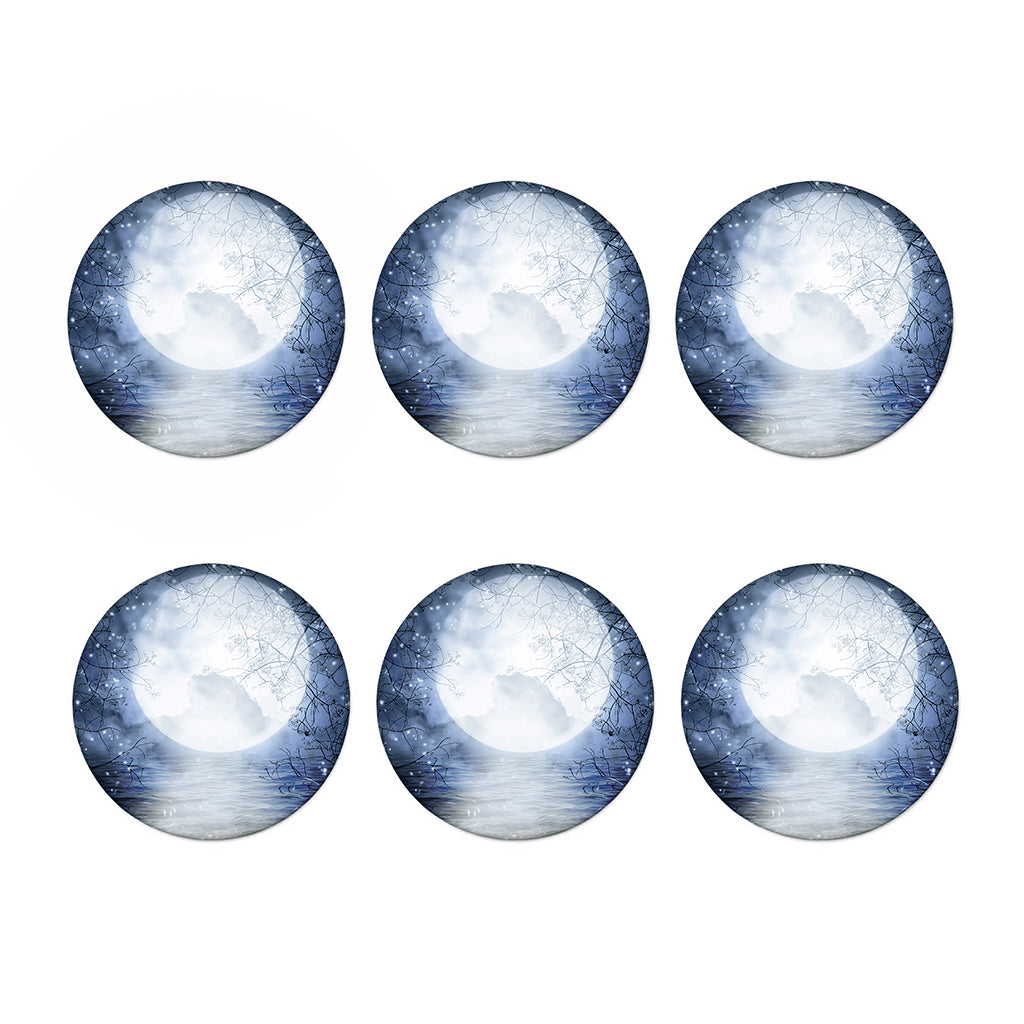 Halloween Moonlight Print Coaster Set