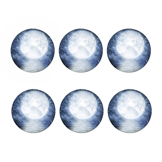 Halloween Moonlight Print Coaster Set