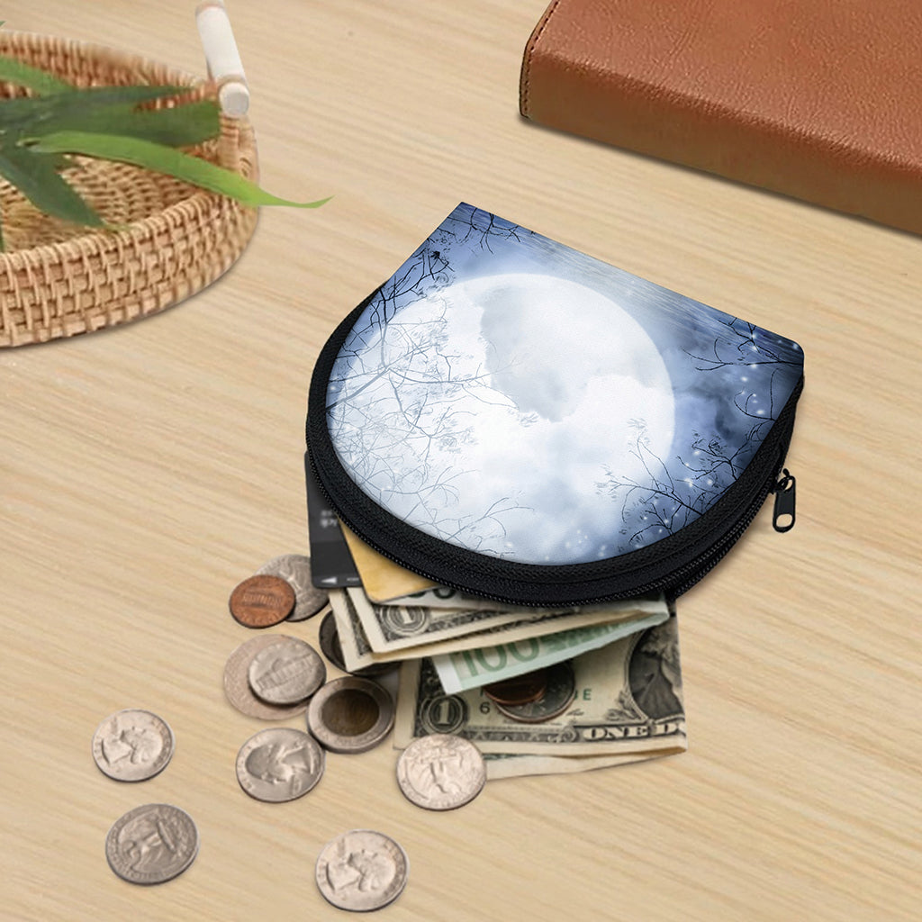 Halloween Moonlight Print Coin Purse