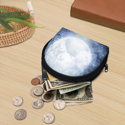 Halloween Moonlight Print Coin Purse