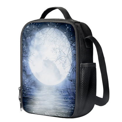 Halloween Moonlight Print Crossbody Lunch Bag