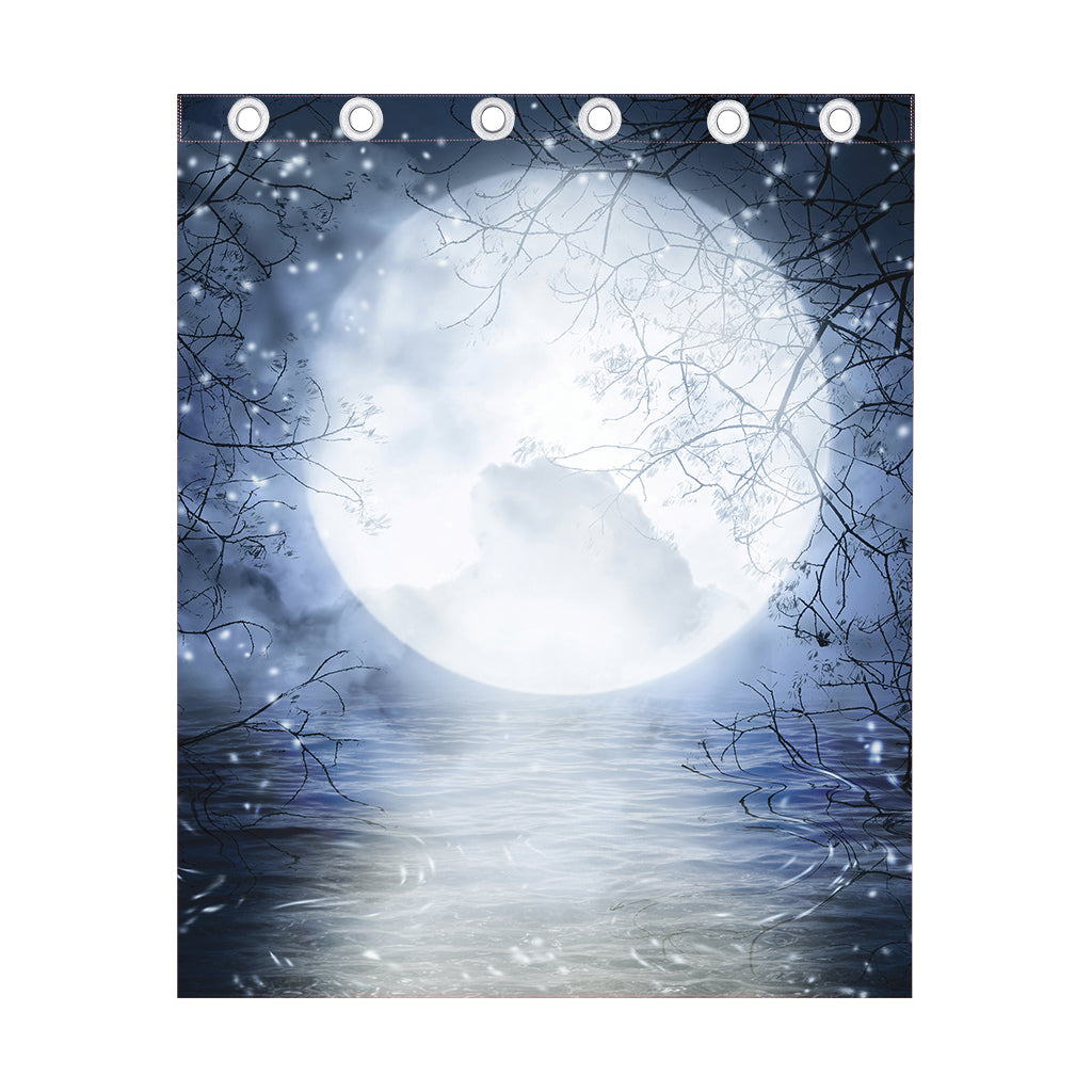 Halloween Moonlight Print Curtain