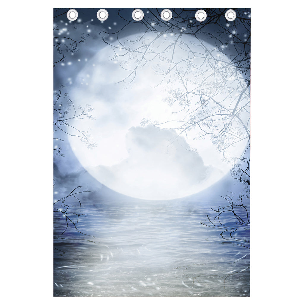 Halloween Moonlight Print Curtain