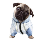 Halloween Moonlight Print Dog Zip Up Hoodie