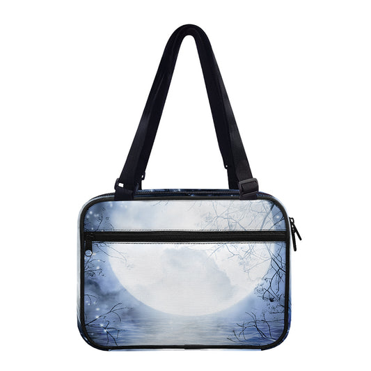 Halloween Moonlight Print Double Strap Bible Bag